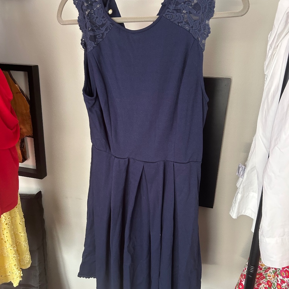 Navy blue dress